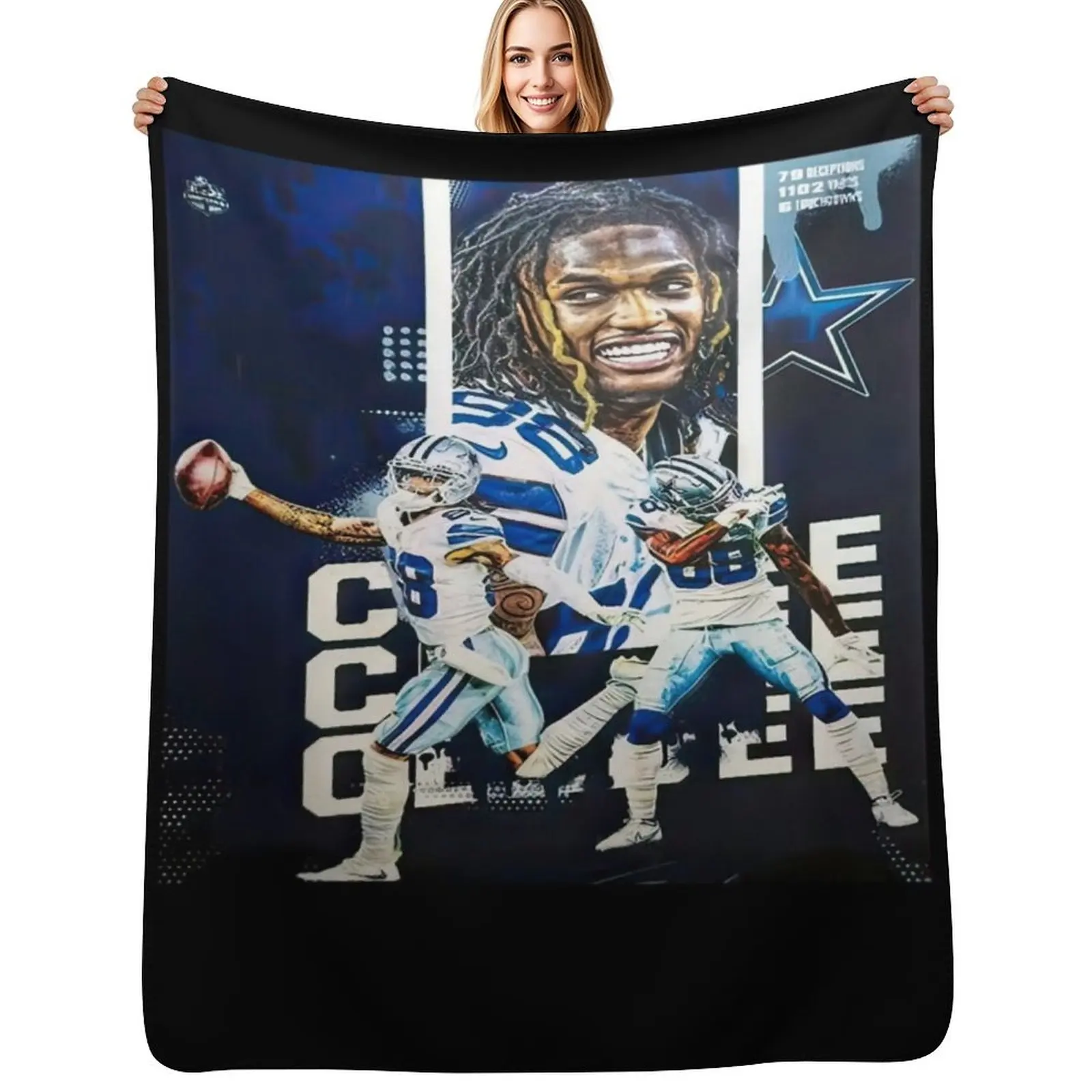

Ceedee sport Lambs Football Throw Blanket Luxury Thicken Hairys Designers Decoratives Blankets