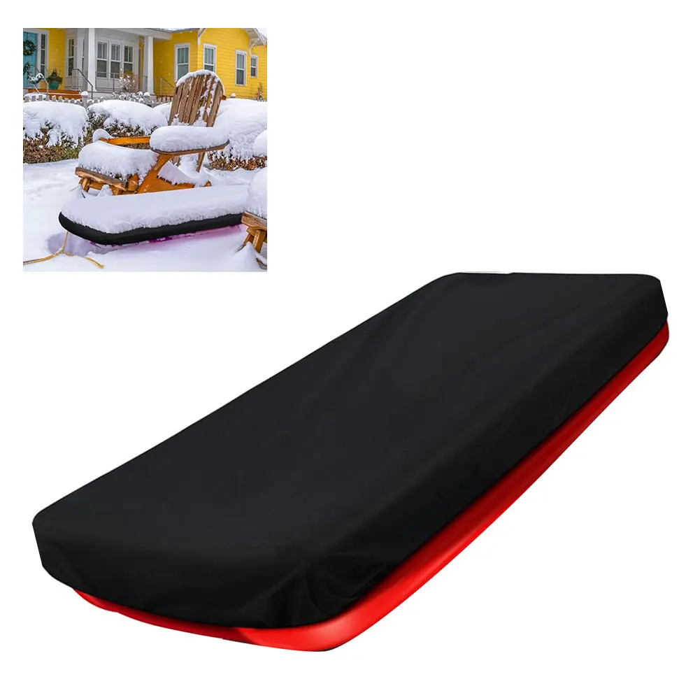 Black Sled Cover Winter Protector Water And Snow Shielding Dust And Dirt for protection Elastic Bottom Cord Quick Secure