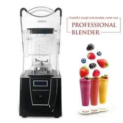 LXCHAN Commercial Blender Smoothie Maker 1500ml Food Mixers with 5 Functions Black/White Juicer 110V/220V/240V