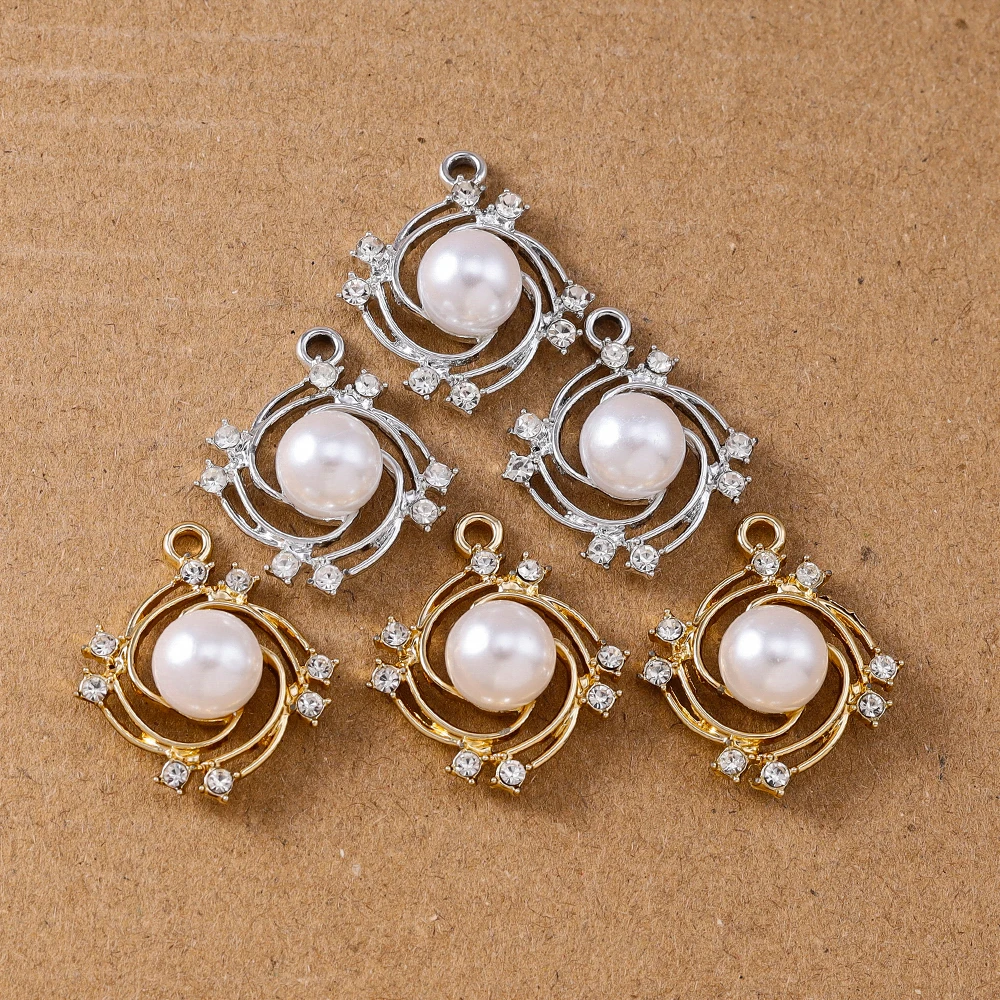 10 Stück 25*21mm Kristallperlen-Anhänger für Schmuckherstellung Ohrringe Armband Halskette DIY Handgemachtes Zubehör – Detail 5