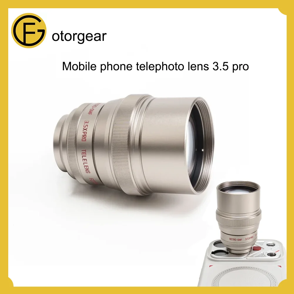 Fotorgear 3.5倍 プロ仕様カメラレンズ。iPhone、Android、Samsung、Xiaomiに対応。コンサートや旅行での写真撮影に最適。