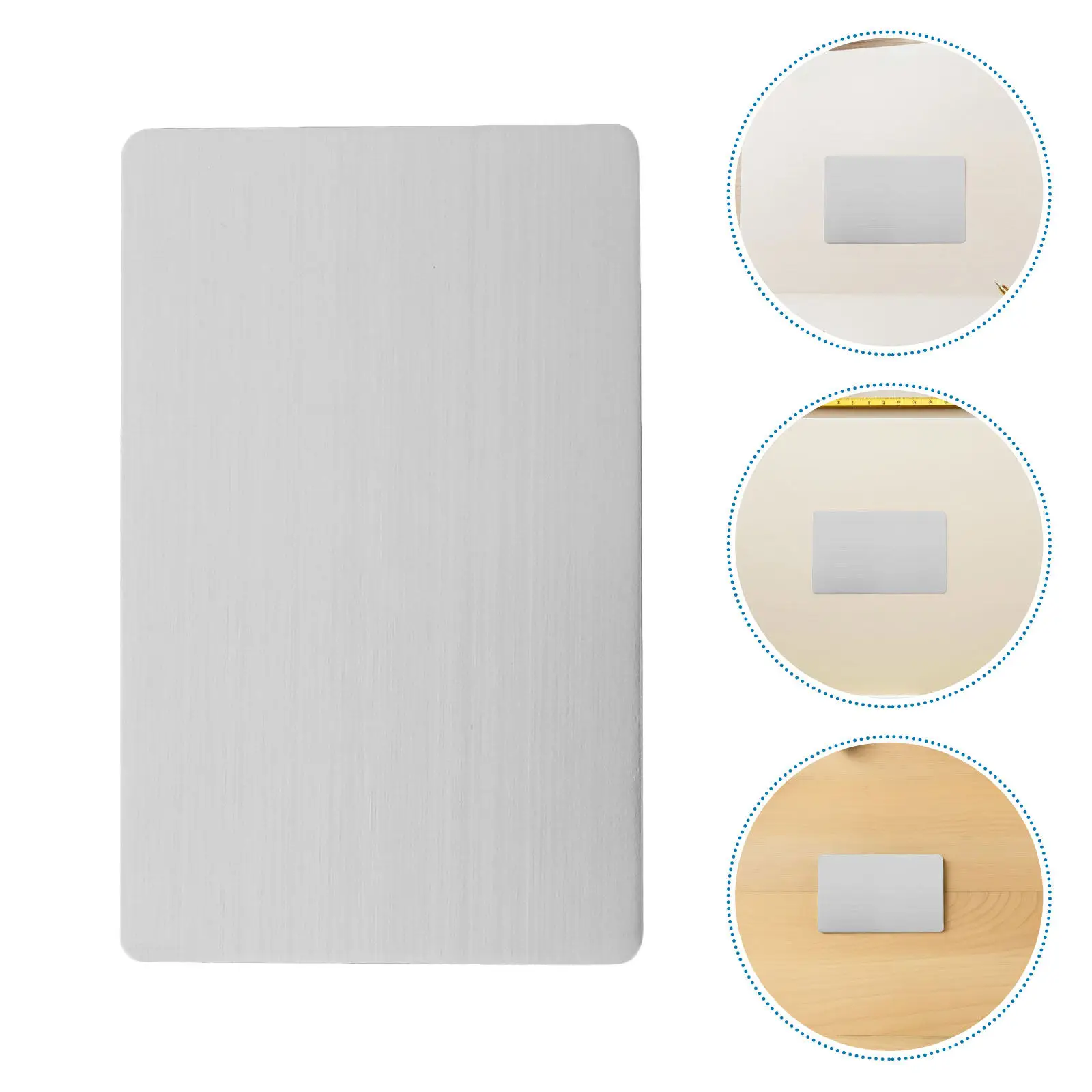 

10Pcs Stainless Steel Business Cards Blank Metal Name Tags Perfect for DIY Engraving Sublimation Printing Professional