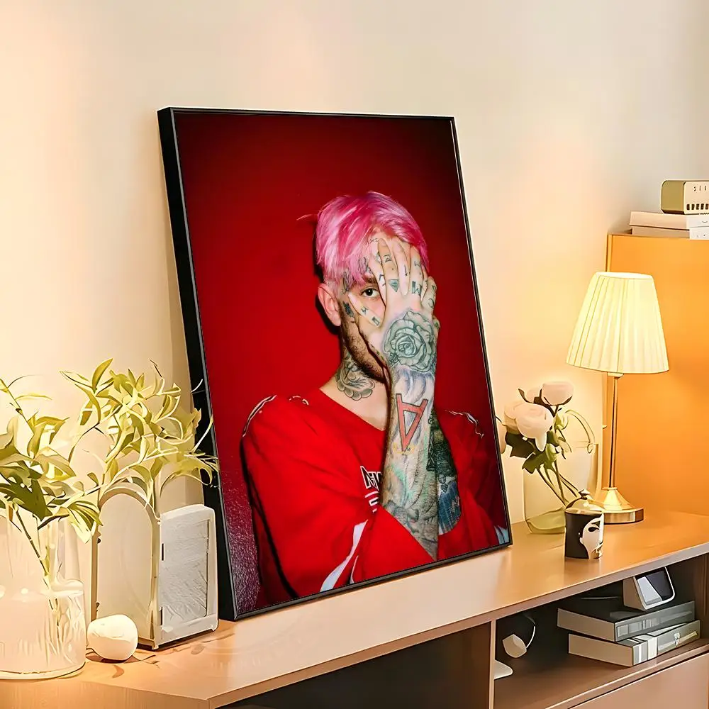 Hip Hop Rapper Lil Peep Painting Calligraphy Poster art art suitable for living room bedroom bar parlor home