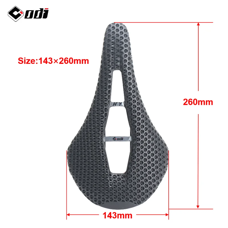 ZEIUS 3D Printed MTB Mountain Bicycle Saddle Carbon Fiber Ultralight Road Bike Hollow Cushion Comfort Breathable Cycle Seat Part