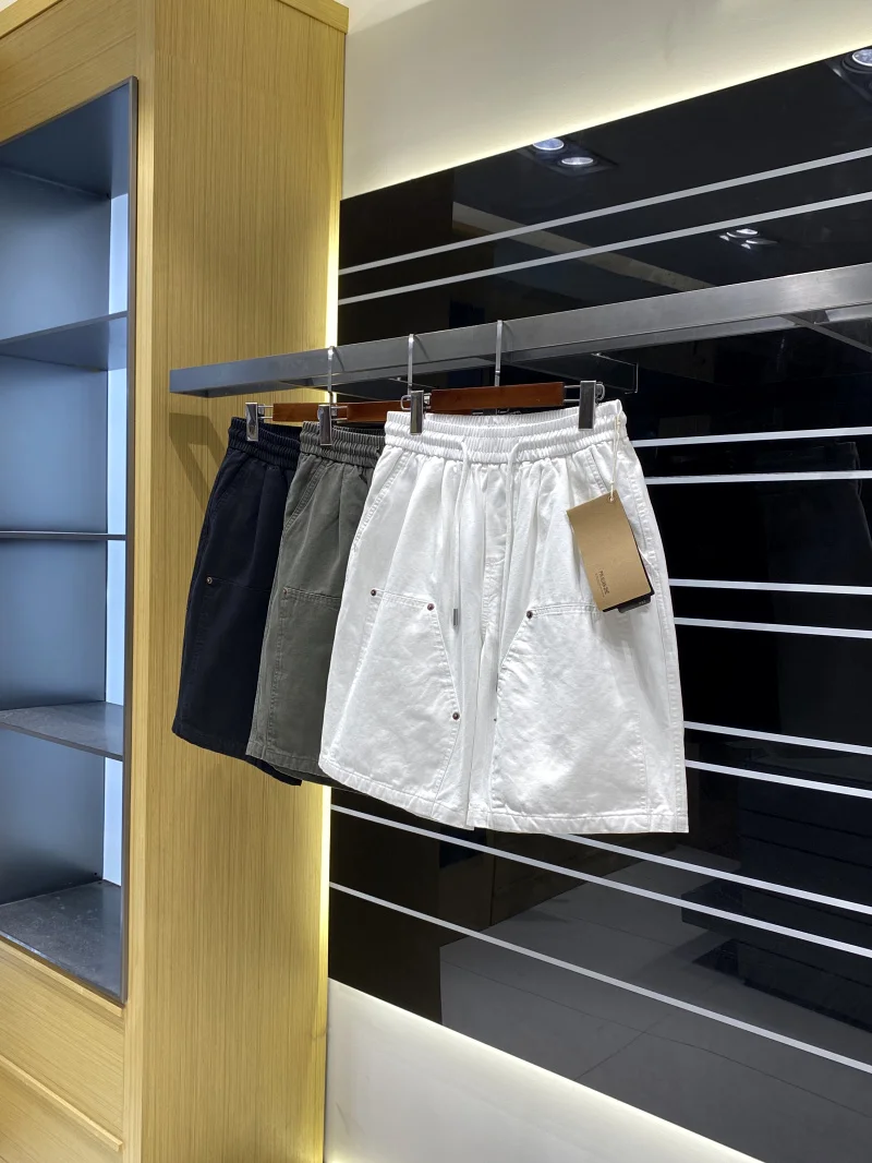 Retro American Style! 100% Cotton Washed! Summer Men's Outdoor Skin-friendly Breathable Loose Workwear Shorts Trendy