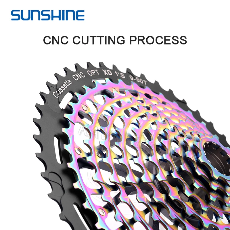 Sunshine 12 Speed MS HG XD Cassette MTB Micro Spline K7 12V 32T 34T 46T 50T 52T Bicycle Sprocket for Shimano M8100 M7100 M6100