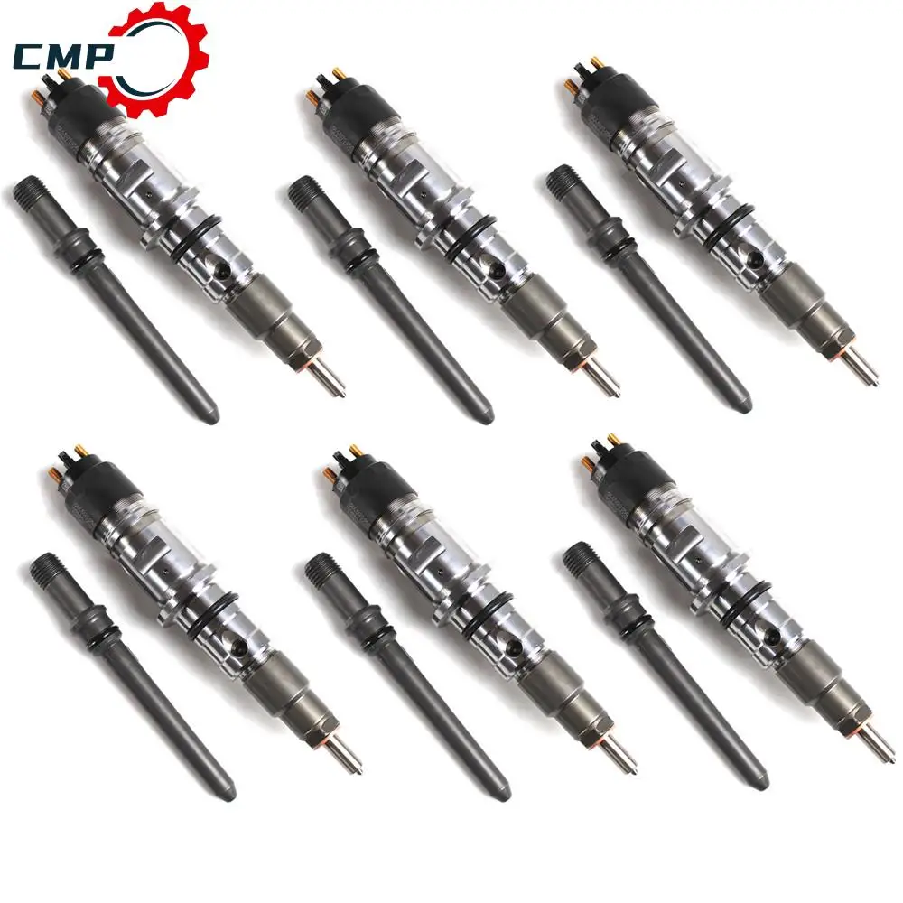 

6 шт. топливные форсунки с трубкой 0986435518 68027067AA 0445120193 986435518 0445120185 для Dodge Ram 2500 3500 6.7L 2007-2012