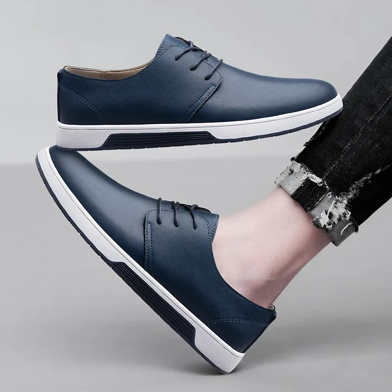 Fashion Comfort Tennis Shoes Lace-up Winter Brand Sport Men's Shoes High Quality Leather Casual Shoes for Men Designer Sneakers
