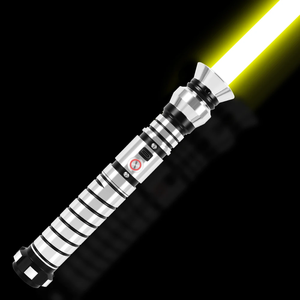 FXSABER Metal Hilt Laser Sword Dueling Force Lightsaber Toys Light Saber Smooth Swing RGB light saber