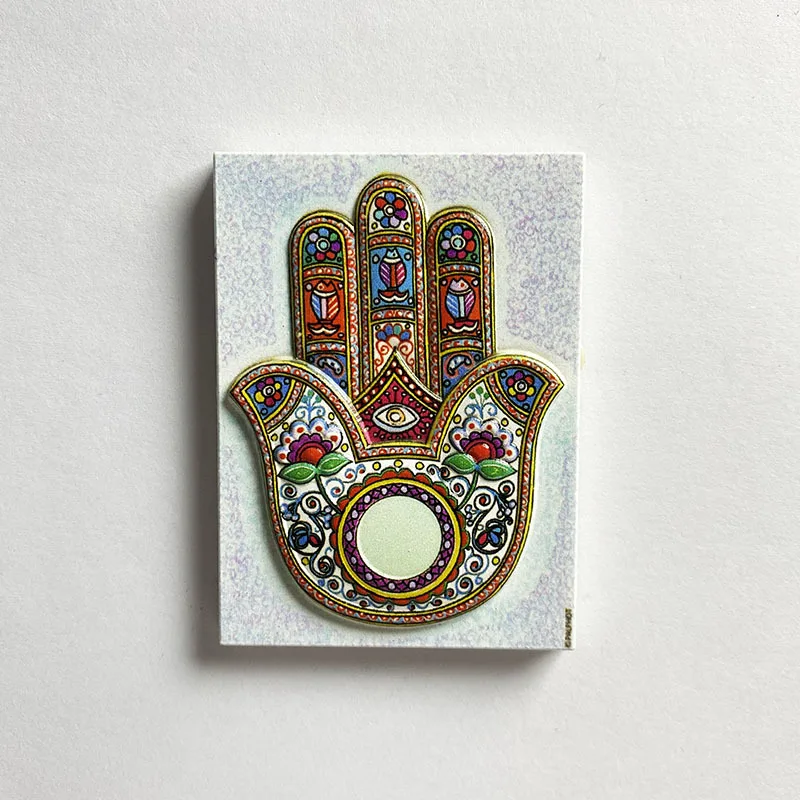 

Creative palm shaped refrigerator magnet, office, home kitchen decoration, travel commemorative gift