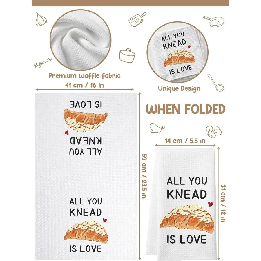 مناشف المطبخ المضحكة كل ما تعجن الحب كيس الدقيق منشفة المطبخ الحلو هووسورمينغ هدية أفضل منشفة طبق هدايا للخبازين بعيدا