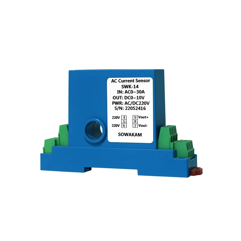 Imagem -05 - Hall Sensor do Transformador Atual Transmissor de Hall Za-k14 C.c. da C.a. 5a 10a 20a 50a 150a 420ma Saída 010v