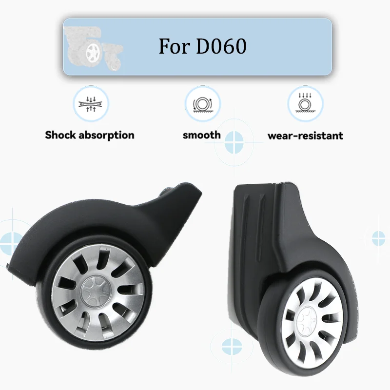

For D060 Luggage 2 Replacement Non-Swivel Straight Casters For Front Wheels Heavy-Duty Luggage Casters