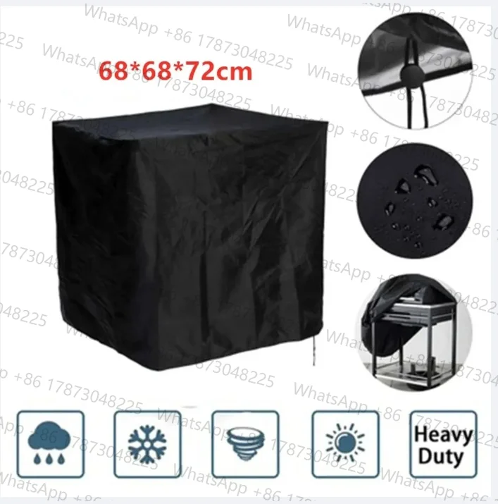 Dust Barbecue Cover Furniture Garden Outdoor Polyester Square Weatherproof Barbecue Cover Dustproof 68*68*72cm