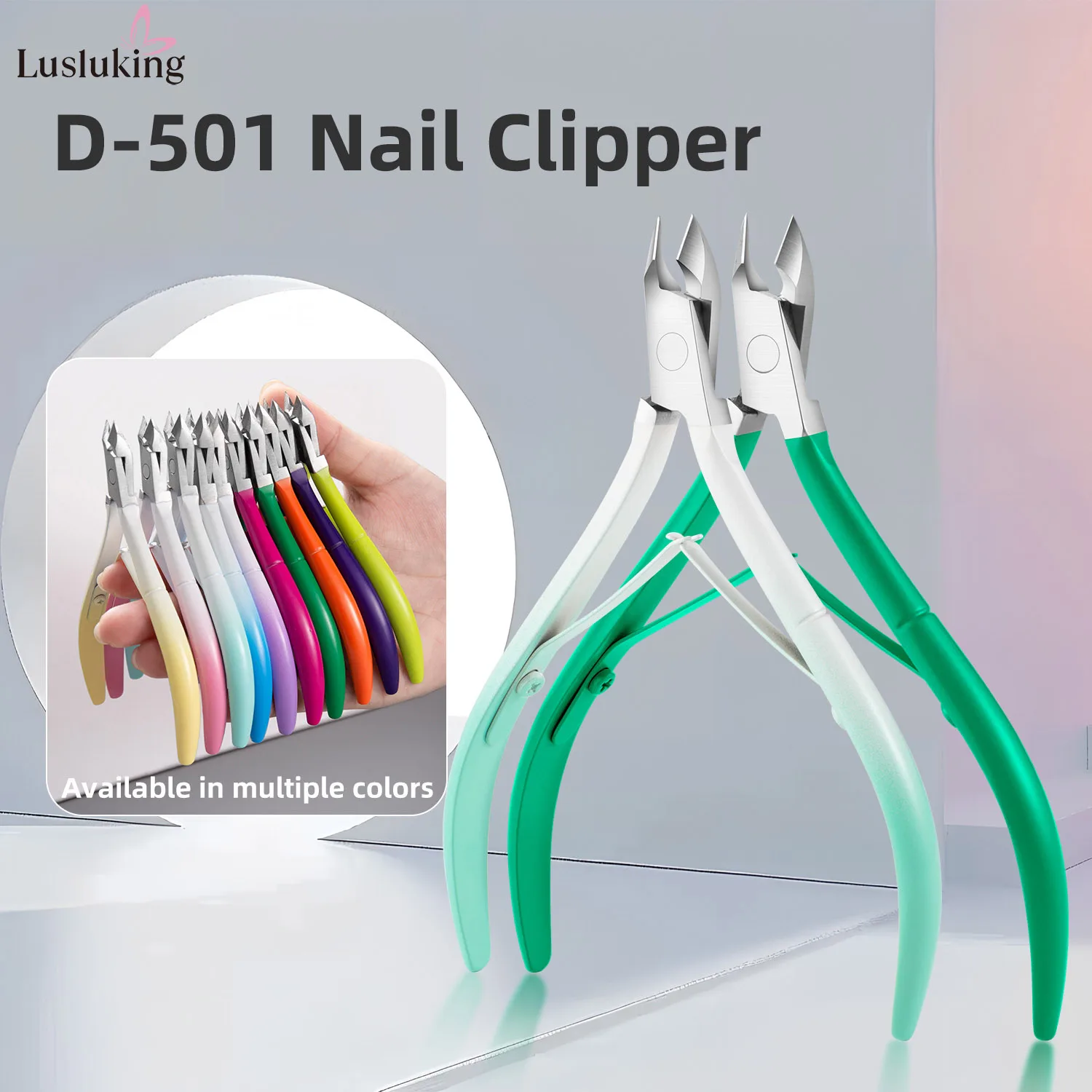 Sharp Stainless Steel Cuticle Nippers Dead Skin Remover Nail Art Scissors for Manicure Pedicure Nail Clippers Trimmer Ergonomic