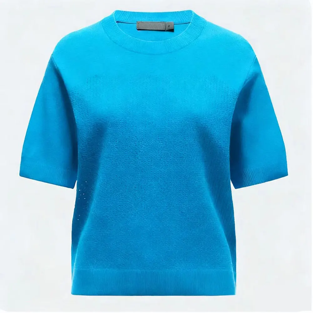 

Новая женская трикотажная рубашка с коротким рукавом для весны/лета, сетчатый дизайн, спортивная юбка, быстросохнущая, для занятий спортом