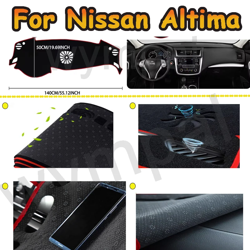 

Для Nissan Altima 2013-2018 крышка приборной панели автомобиля, избегайте легкой панели, крышка платформы инструмента, коврик, аксессуары для ковров