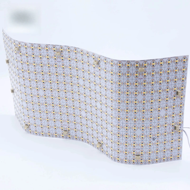 

2700+6500K Настраиваемый двухцветный гибкий светодиодный лист Smd2835 720led Белый гибкий светодиодный лист подсветки