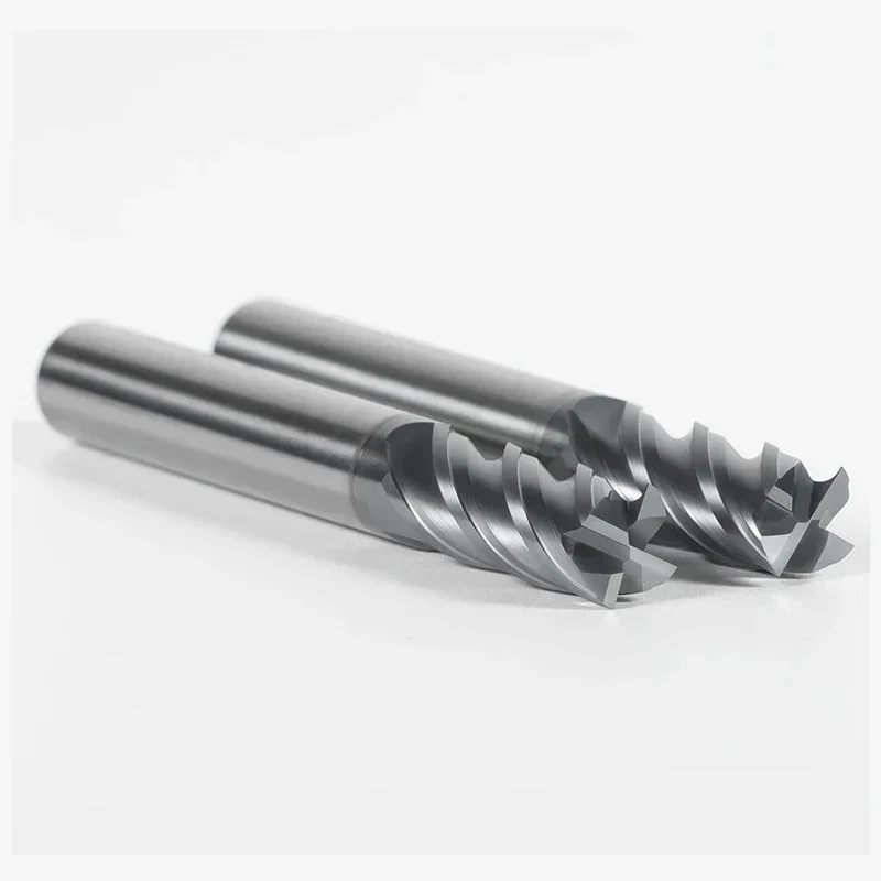 HRC68 4 flauti fresa in metallo duro metallo acciaio fresa al tungsteno CNC a forma di U grande chip di rimozione 1-6mm 8mm 10mm 12mm 16mm 20mm