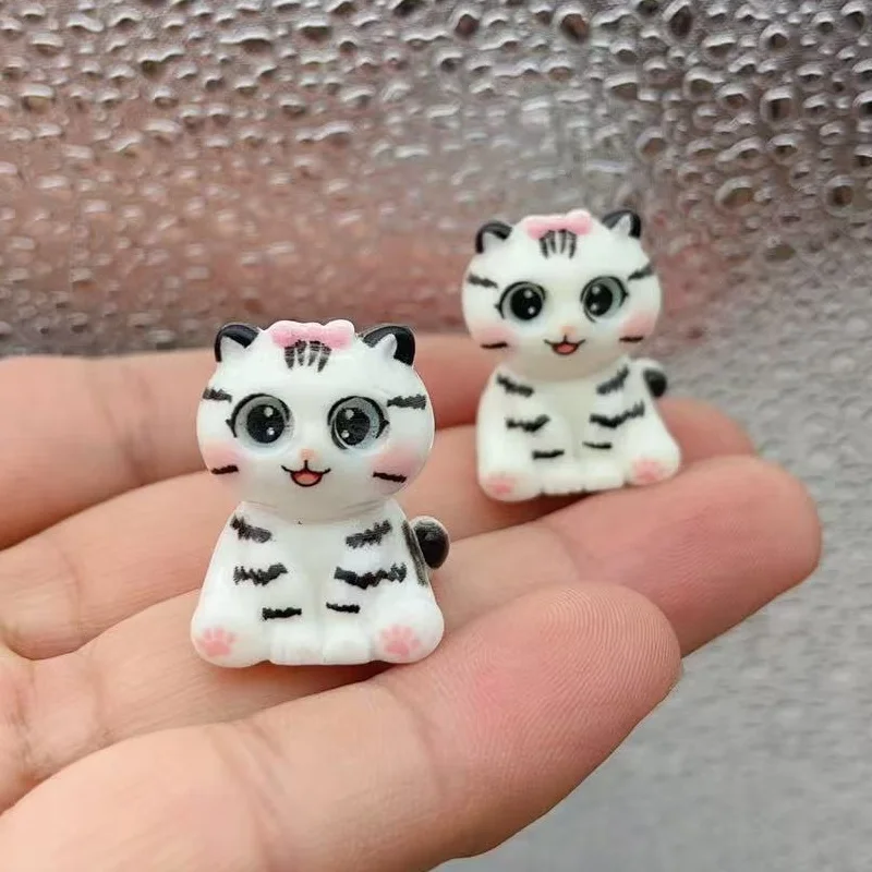 10pcs Cute 3D Multi Color Flower Cat Star Keychain Cartoon Girl Heart Bag Pendant Student Couple Personalized Gift - view 2