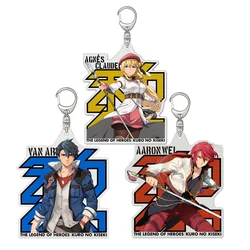 Anime Peripheral Store The Legend of Heroes Kuro no Kiseki Van Aaron Wei Acrylic Keychain Pendant Ornamen Fans Gifts About 6cm