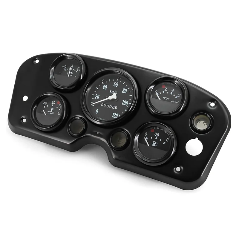 

Instrument Panel Complete Universal 12V Universal 5 In 1 Speedometer With Water Temp And Volts Gauge For All Motorcycles