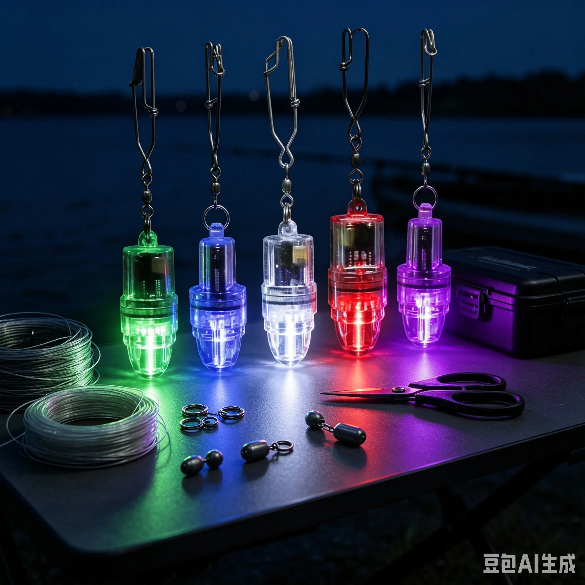 1 Stück LED-Angelleuchte Wasserdichte Unterwasser-Köderlampe mit Hoher Helligkeit Fischanlocklampe Angelzubehör