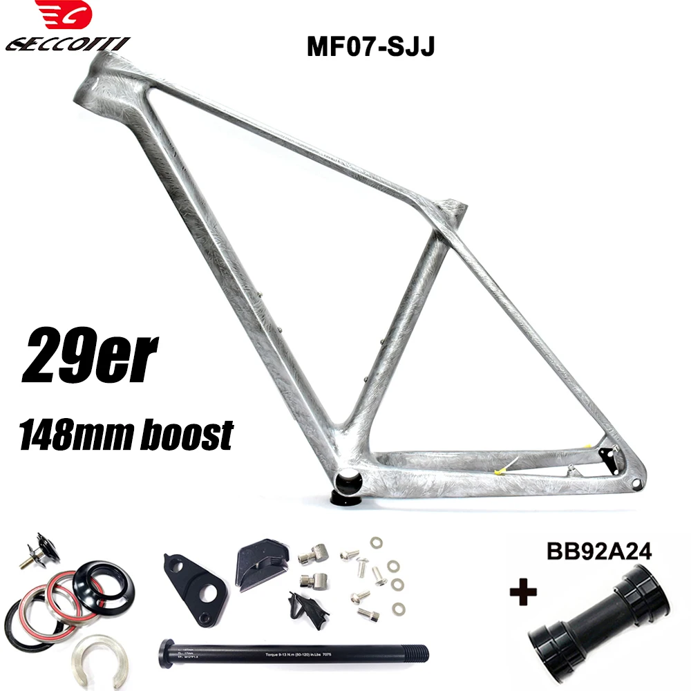 إطار كربون جبل CECCOTTI، لون مخصص لـ 29er MTB، تصميم كابل Hidde بالكامل
