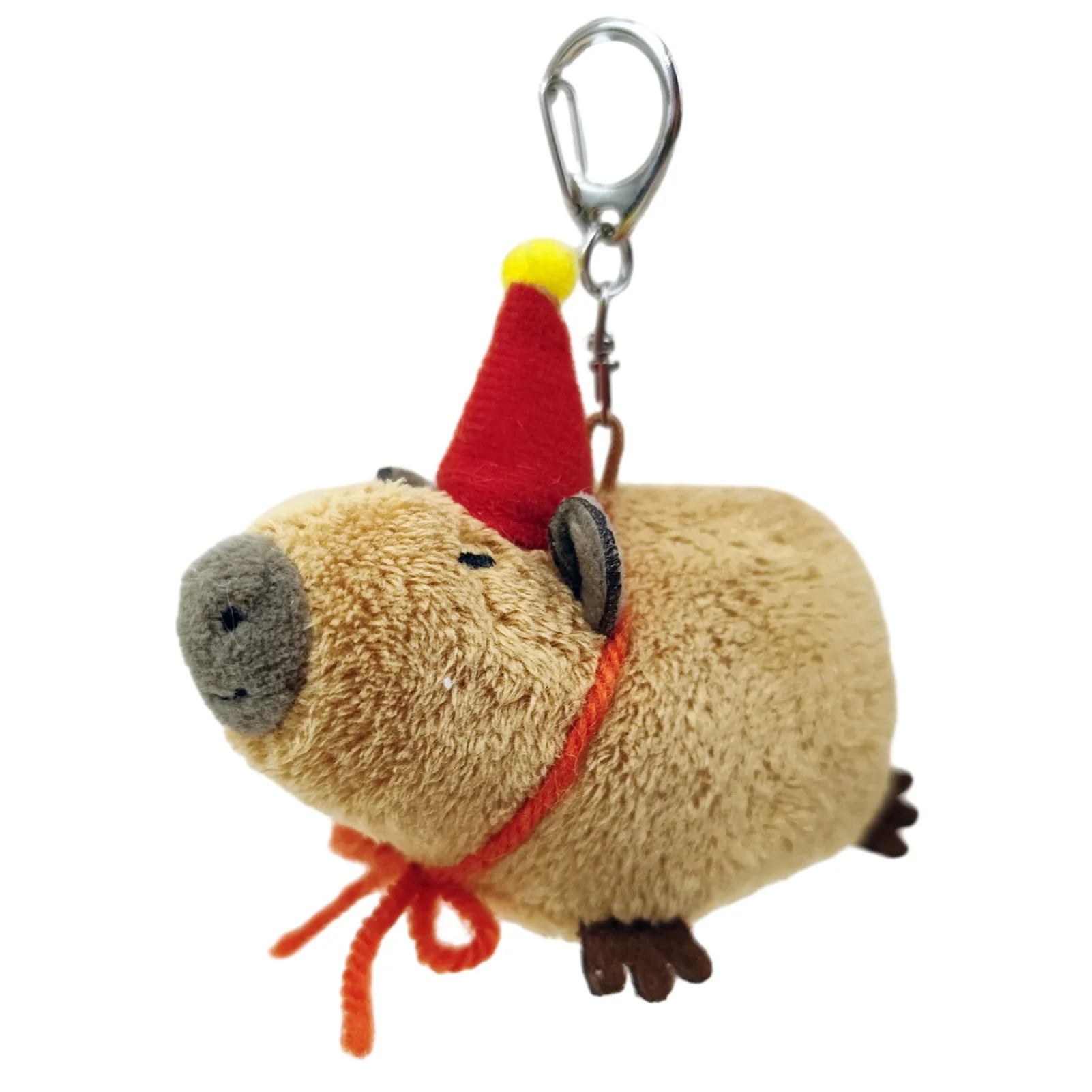 Lovely Capybara Plush Keychain Toy Stuffed Doll Soft Comfortable Skin-friendly Stuffed Doll for Kids Birthday Children's Day