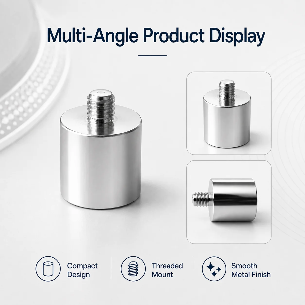 LINGYAN AUDIO Tonearm Counterweight for Technics 1200MK2 MK4 MK5 12mm Metal Vinyl Turntable Balance Replacement Part