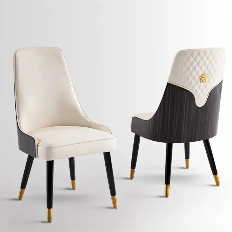 

Set Of 2 Nordic Dining Chairs Designer Luxury Aesthetic Comfortable Dining Chairs Modern Ergonomic Chaises Home Furniture