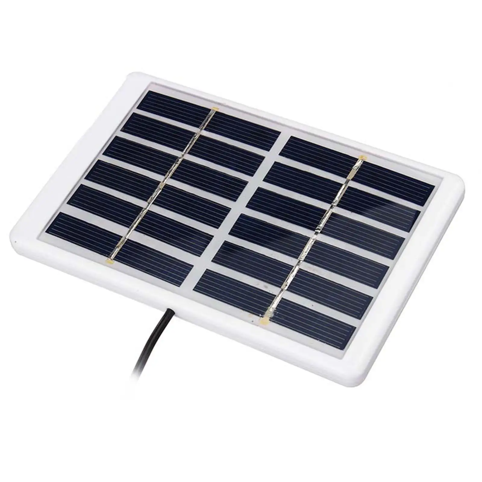 Small Solar Panel Charger 6V 1.2W Polycrystalline DIY Power Module with DC Plug for Toys Battery Pack
