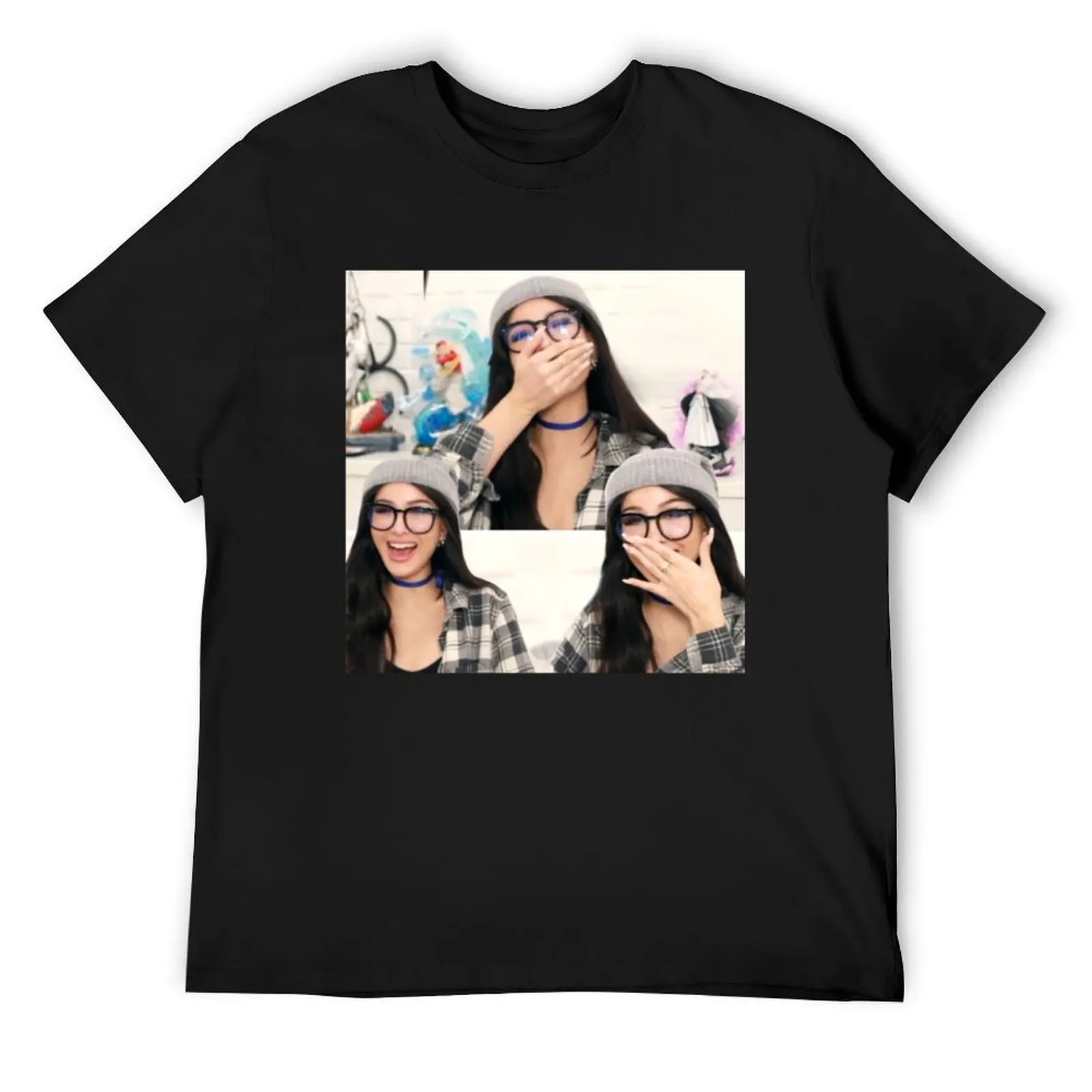 

Sssniperwolf laughing collage T-Shirt summer 2025 basketball graphic tees valentines clothes mens clothing