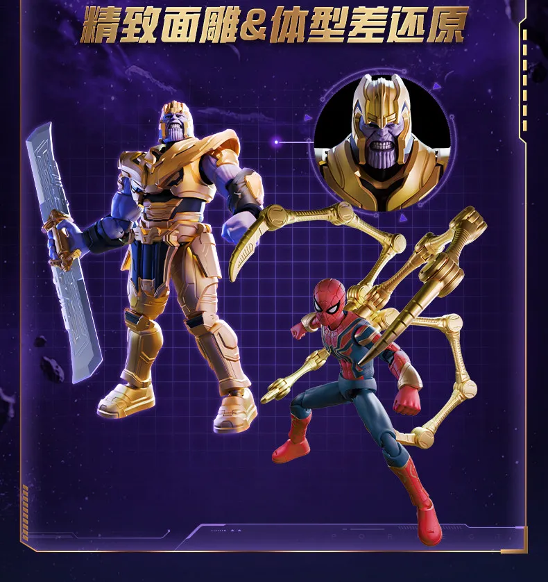 BLOKEES Spider-Man Venom Scarlet Spider Green Goblin Miles Morales Gwen Doctor Octopus Mysterio Scorpion Actionfigur Spielzeug Geschenk – Detail 5