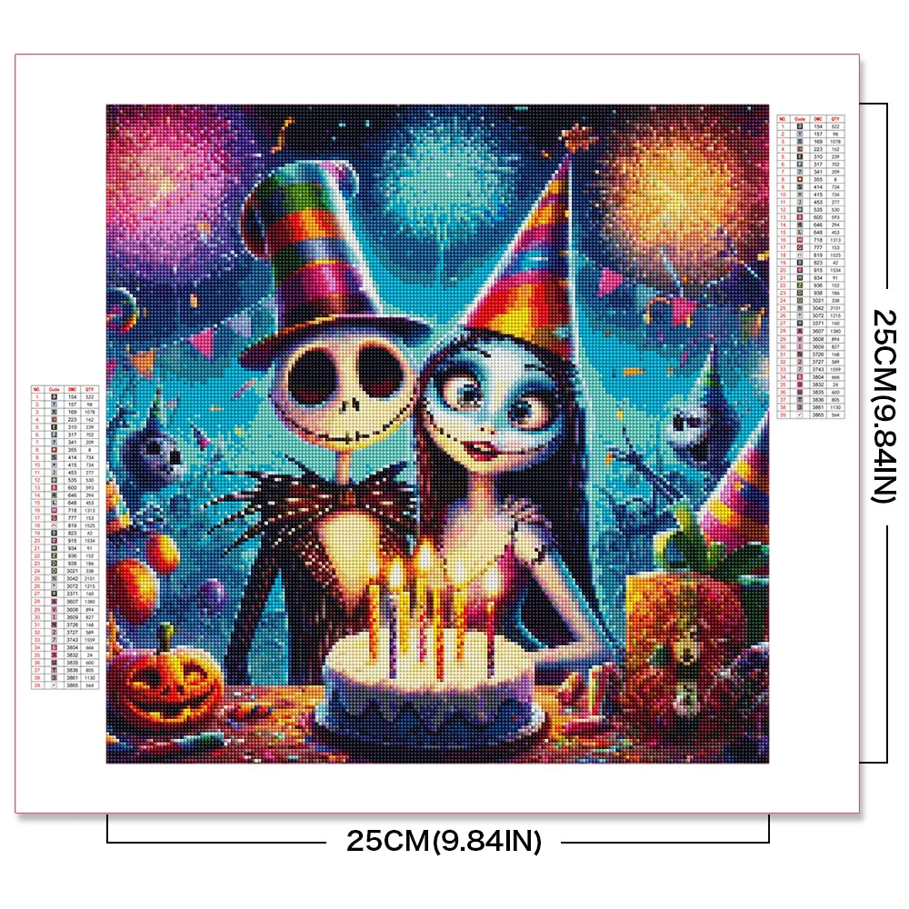 Disney Diamond Painting The Nightmare Before Christmas Sale Mosaic Cartoon Complete Kit Embroidery Jack Modern Home Decoration