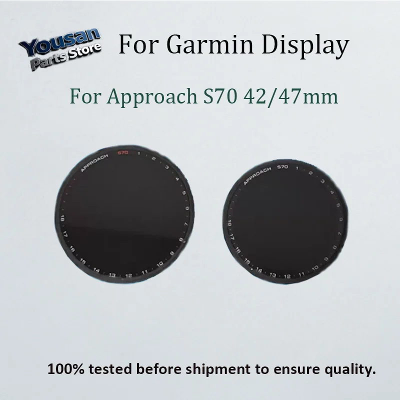 Smart Watch 100 % Original Tested Touch Screen For For Garmin Approach S70 42MM  LCD Screen Garmin S70 47MM Repair Replacements