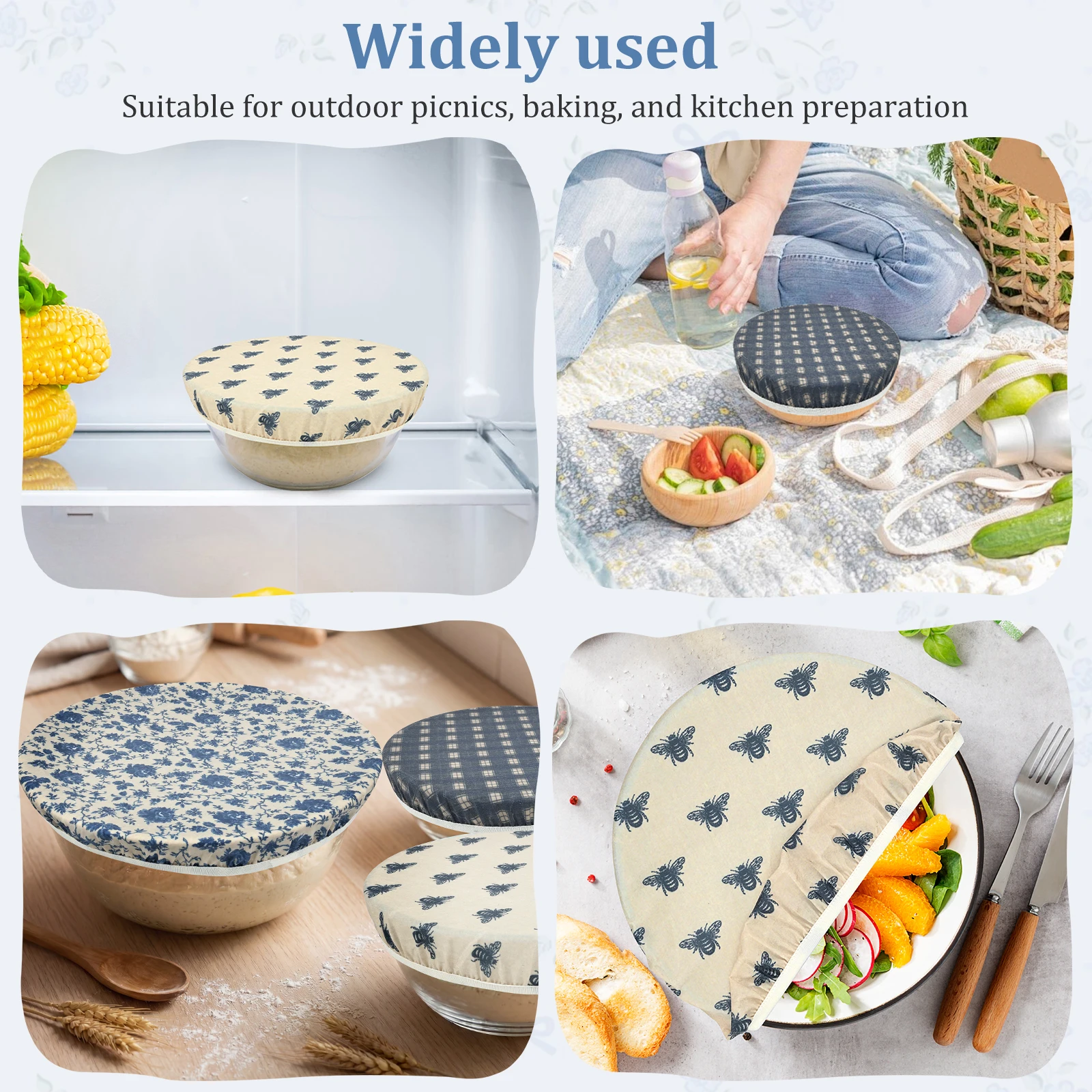 Set di 6 Coperchi per Ciotole  - Beeswax Food Cover recensione e prezzo