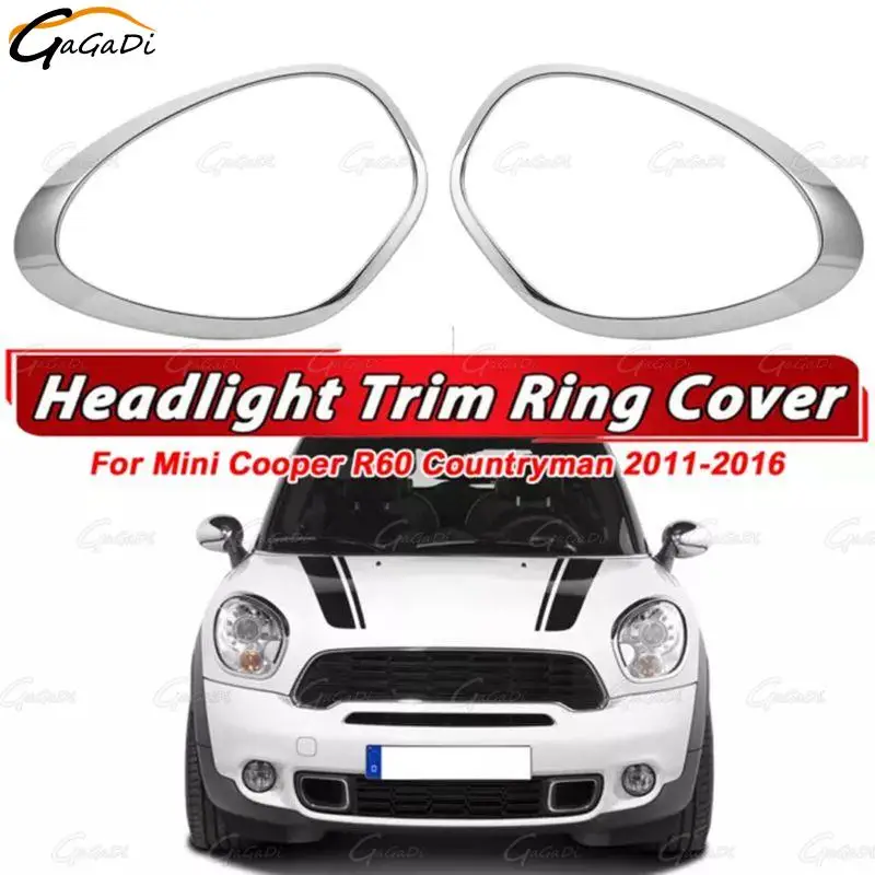 

For BMW MINI Cooper Countryman R60 2011-2016 51139801573 Headlight Bezel Cover Trim Car Styling 51139801574 Ring