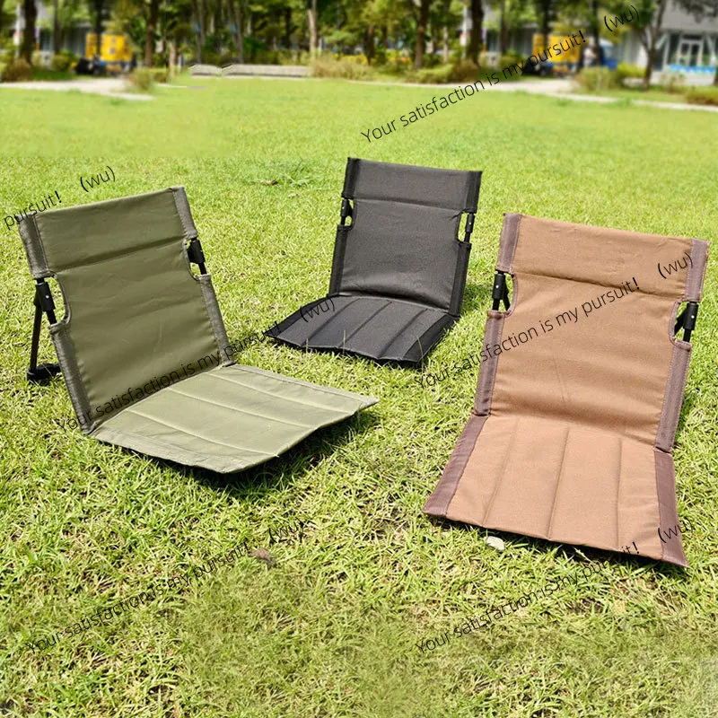 Outdoor folding beach garden deck chair portable folding chair floor mat lawn chair
