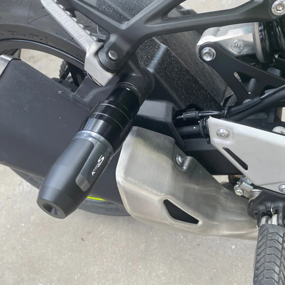 For BMW K1200S K 1200S 2004-2008 2005 2006 2007 2008 Accessories Motorcycle Aluminum Crash Pads Exhaust Sliders Crash Protector