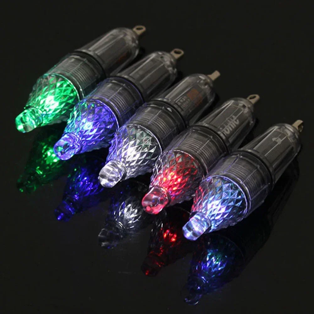 5/10PCS 12cm 17cm Deep Drop Underwater LED Lure Light 0-300M Fishing Squid Flash Lamp Night Fishing Sea Fishing Accessories