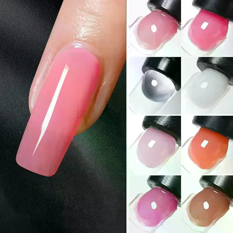 15ml Nude Pnk Clear Acrylic Poly Extension Gel For Nail Extension Finger Quick Building Gel Enamel Polygels Builder Polish Gel