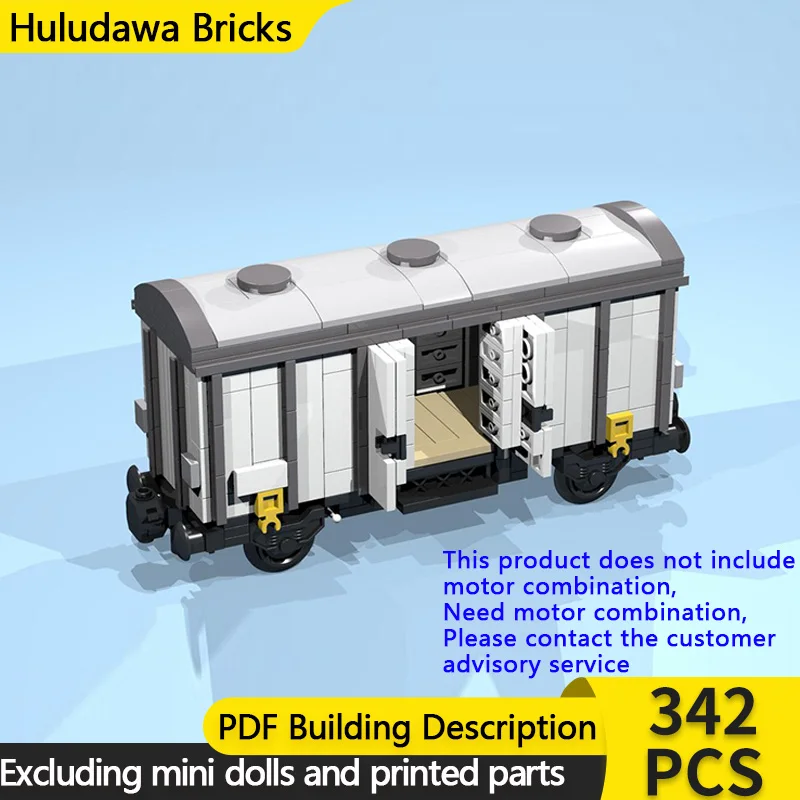 

City Car Model MOC Building Bricks 4-Wheel White Box Reefer Modular Technology Children Holiday Gifts Assemble Toys Suit