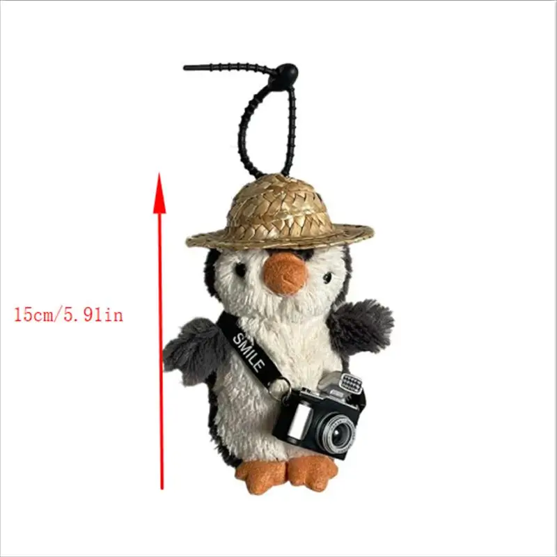 Cartoon Niedlichen Pinguin Plüsch Puppe Spielzeug Schlüsselbund Anhänger Tasche Hängende Ornamente Rucksack Charme Girly Schlüsselring Weihnachten Geburtstag Geschenk
