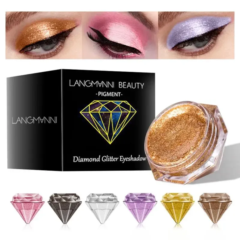 Lila Lidschatten Silber Gold schimmern Eyeahdow Creme Augen Make-up wasserdicht Glitter Lidschatten Party Pigment