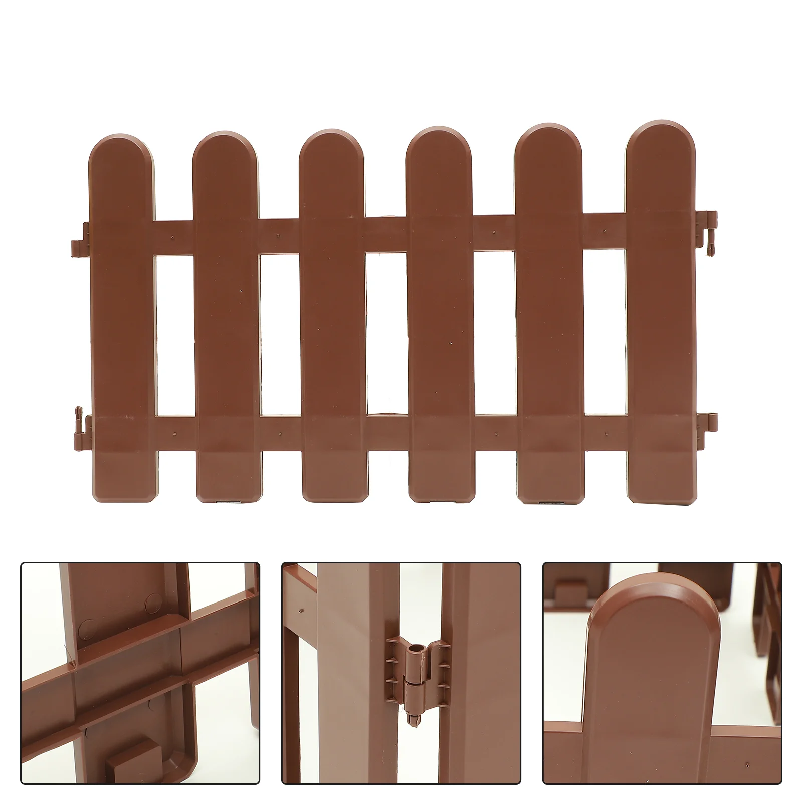 

4 Pcs The Fence Ornamental Border Panel Courtyard Edging Christmas Tree Reusable Outdoor Villa Plastic Garden