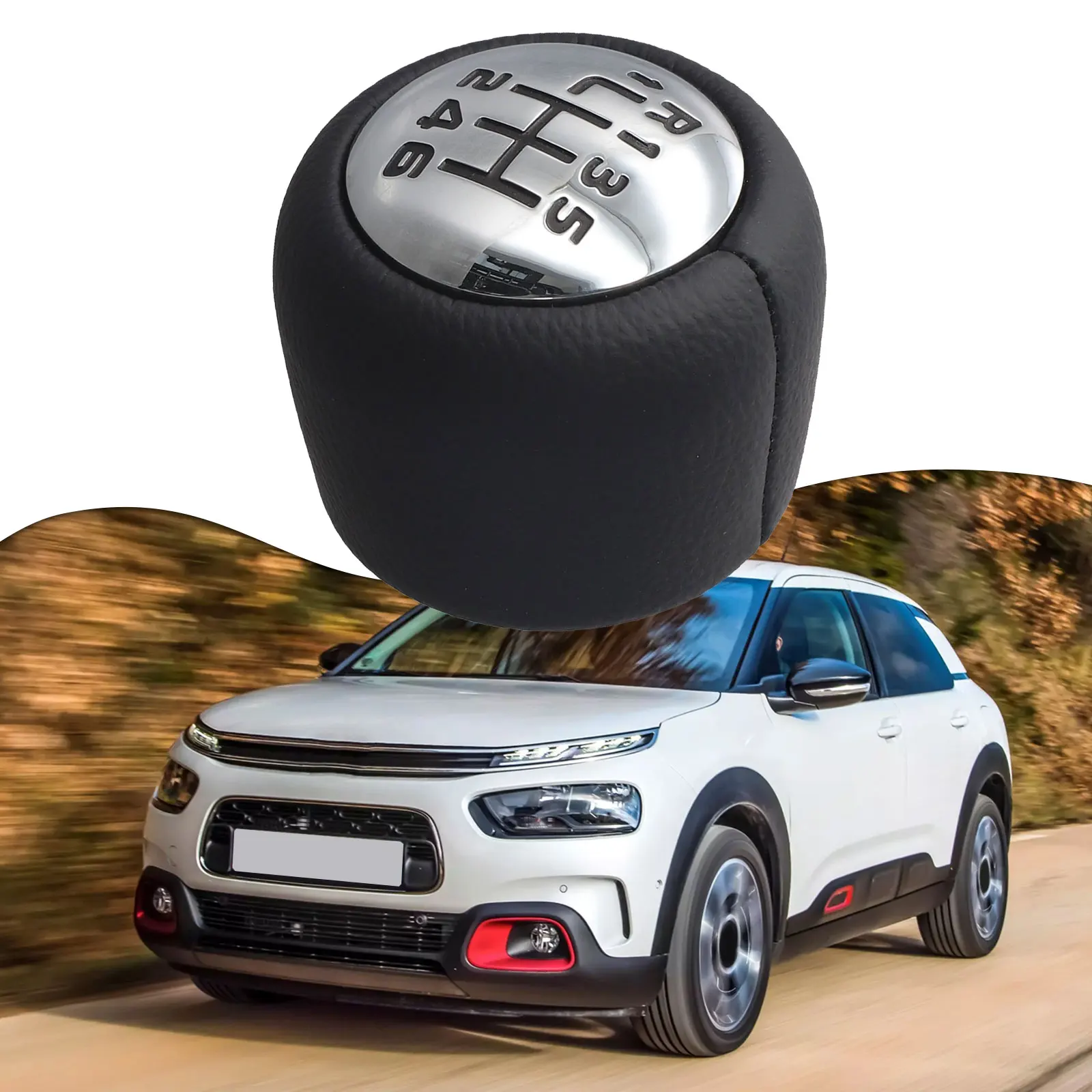 

Car Modification Car Gear Knob Stylish Car Shift Knob Accessory Chrome Knob Chome Shift Knob Direct Replacement Knob