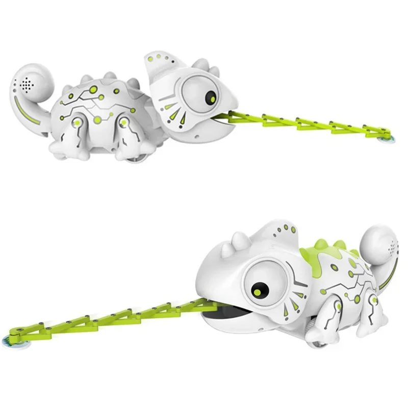 Robot intelligent pour animaux de compagnie caméléon RC – Lézard électronique avec fonctions de marche/alimentation |   Cadeau d'anniversaire parfait pour enfants
