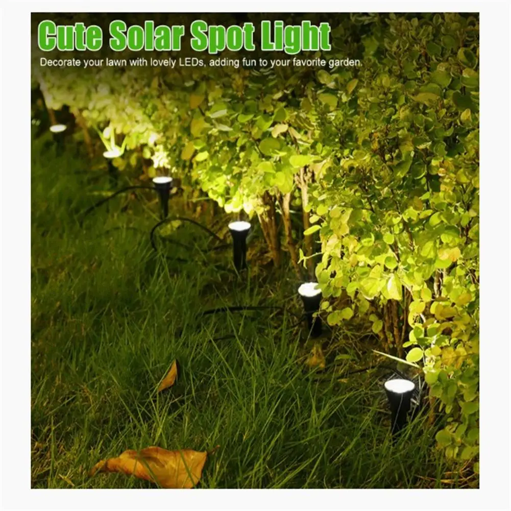 10 Stück Solar Rasen Lampe Garten Weg Dekor String Licht im Freien wasserdichte Blumentopf Lichter Home Festival Terrasse Auffahrt Dekor