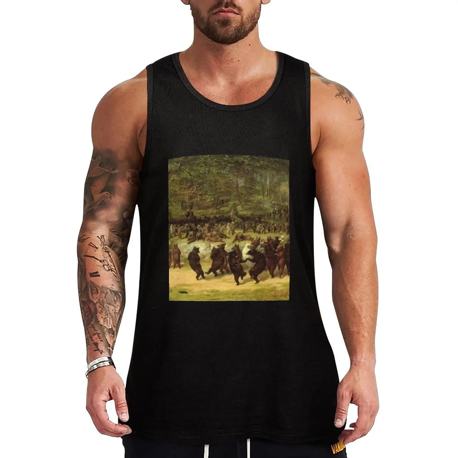 William Holbrook Beard - The Bear Dance Tank Top new in tops & t-shirt Men sleeveless tee gym clothes man fitness Body man